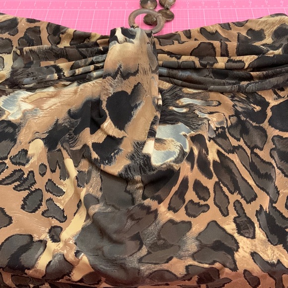 Fashion Bug Ladies Halter Top With Jewel Tie Neck size L - Picture 2 of 14